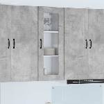 vidaXL Панел за миялна машина KALMAR Циментено сиво 40 x 31 x 100 см (884747)