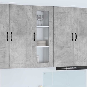 vidaXL Панел за миялна машина KALMAR Циментено сиво 40 x 31 x 100 см (884747)