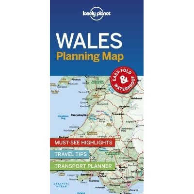 Lonely Planet Wales Planning Map Lonely PlanetSheet map folded