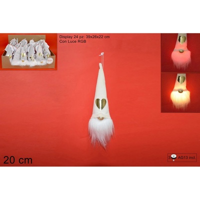 MAKRO Škriatok vianočný 20cm LED