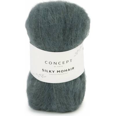SILKY MOHAIR Katia Farby SILKY MOHAIR: 105 oceľová šedá