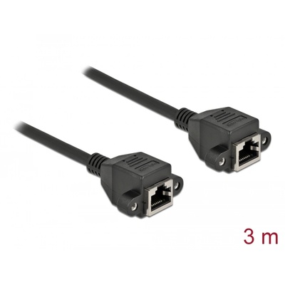 Delock 87011 3m Cat6A S/FTP заключващ се RJ45 женски - заключващ се RJ45 женски удължителен кабел (87011)