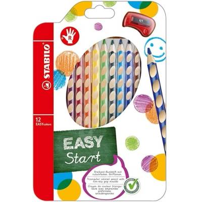 STABILO Цветни моливи STABILO Easycolors триъгълни с дясна ръка 12 броя 332/12 (332/12)