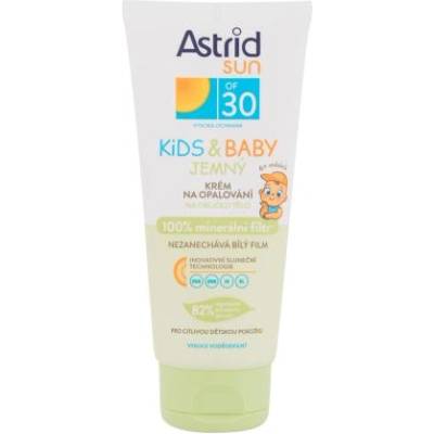 Astrid Sun Kids & Baby Soft Face and Body Cream SPF30 водоустойчив слънцезащитен крем с минерален филтър за деца и кърмачета 100 ml