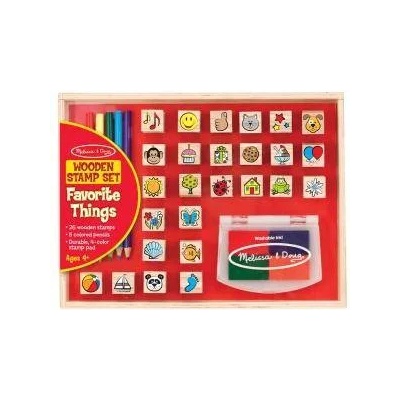 Melissa & Doug Дървени печати Melissa and Doug Важните неща, 000772193627