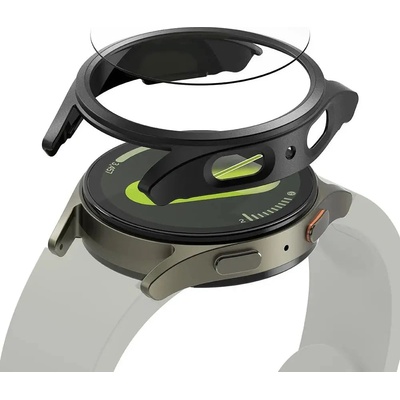 Ringke Тънък и закален стъклен калъф Ringke + комплект стъкла за Samsung Galaxy Watch 7 44 мм - черен (8809961787898)