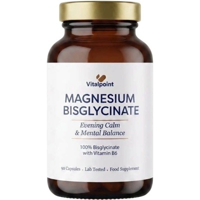 Vitalpoint Premium Magnesium Bisglycinate + B6 90 kapslí