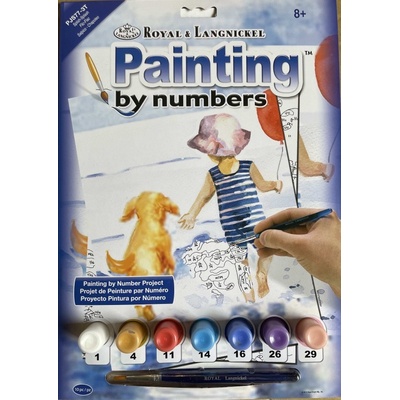 Royal Langnickel Malování podle čísel 22x30 cm - Chlapec a pes