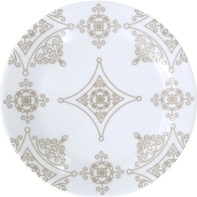 Dezertní porcelánový talíř Ronda Baroko, ø 19 cm, taupe, by inspire