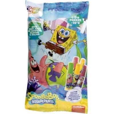 Sponge Bob Ice Pops - zmrzliny ke zmražení s ovocnou příchutí 10x50ml