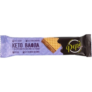 PEPE Be Healthy Keto Waffle - Natural / Without Added Sugar [30 грама] Натурален