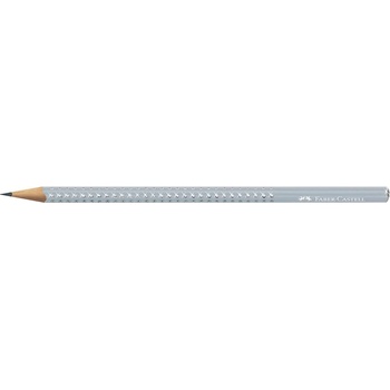 Faber-Castell Графитен молив, B, триъгълен, FABER-CASTELL "Sparkle Aurora", ледено син (118292)