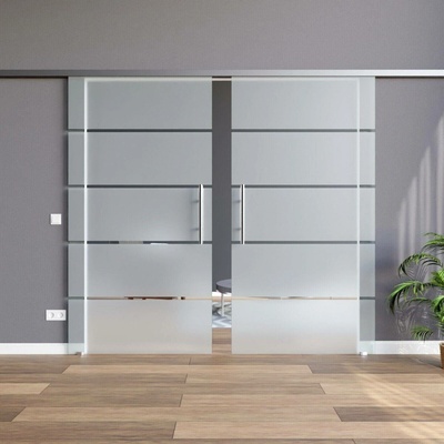 Amod Satira skleněné posuvné dveře dvoukřídlé 2 x 102,5 x 205 cm