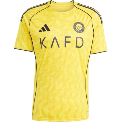 adidas Футболна фланелка Adidas Al Nassr Ronaldo Home Shirt 2025 2026 Adults - Yellow/Blue