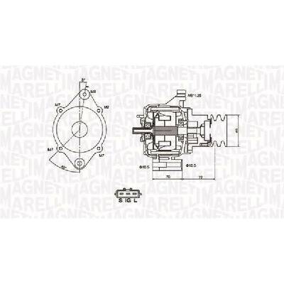 Alternátor MAGNETI MARELLI 063731367010