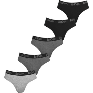 Lee Cooper Слипове Lee Cooper Mens 5-Pack Comfort Briefs - Grey Assorted