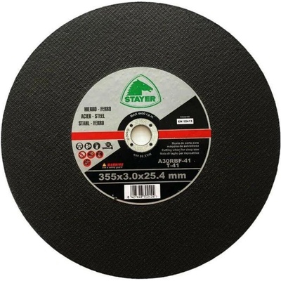 Kotouč řezný na kov, Ø 355 x 3 x 25,4 mm, T41, STAYER