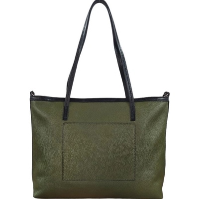 Gianni Conti dámská kožená kabelka 3200466 olive-black zelená