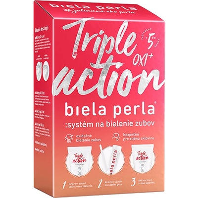 Biela perla Triple action OXI+ systém na bielenie zubov 1x1 set