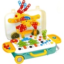 KIK KX7838_4 Mozaika puzzle plastové bloky + skrutkovač 258 ks