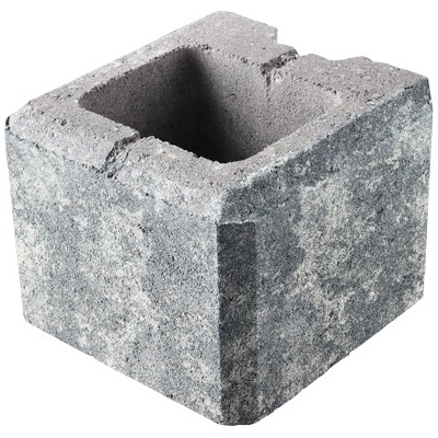 DITON Zdící tvarovka VISO Velikost: 20 x 20 x 15, Varianta: Viso koncový poloviční melír marmo, Povrch: standard
