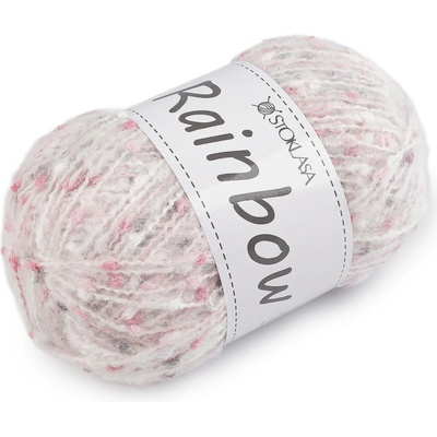 Stoklasa Pletací příze mohérová Rainbow 100 g Balení: 1 ks, Varianta: 16 (01-1) bílá 16 (01-1) bílá