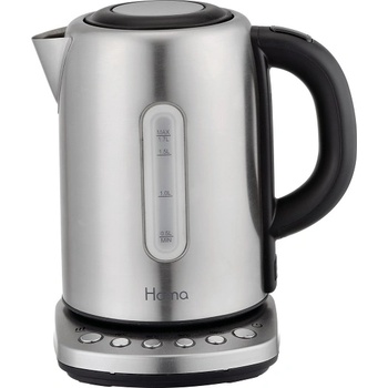 Homa Дигитална електрическа кана HOMA HK-8787D, 2200W, Капацитет 1.7 л, От неръждаема стомана, 360° основа, 5 нива, 4 температури, LED осветление, Сребрист (KT-1000354)