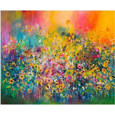 Kati Papp Zemková | Keď slnko zapadá Rám: Bez rámu, Velikost: 40 x 40 cm