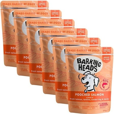 Barking Heads Adult Pooched Salmon Grain Free 6 x 300 g