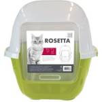 Mpets Rosetta Cat Litter Box - Закрита Котешка Тоалетна с активен въглен - 50x42, 5x44, 5 cm, Белгия - 20100003