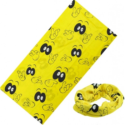 Multifunkčná šatka Look at Me žltá