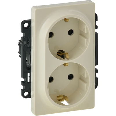 Legrand Двоен контакт немски тип Legrand Valena Life, крем (753226L)