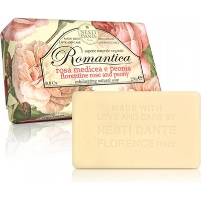 Nesti Dante Romantica Florentine Rose and Peony prírodné mydlo 250 g
