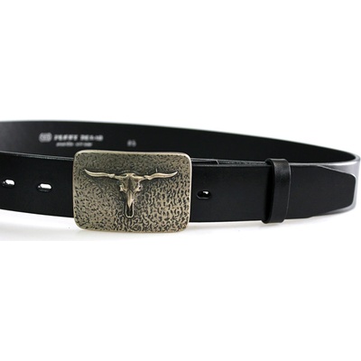 Penny Belts kožený opasek 12260 černý