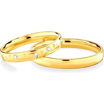 Image 1 of SAVICKI Сватбени халки: злато, полукръгъл профил 3 мм