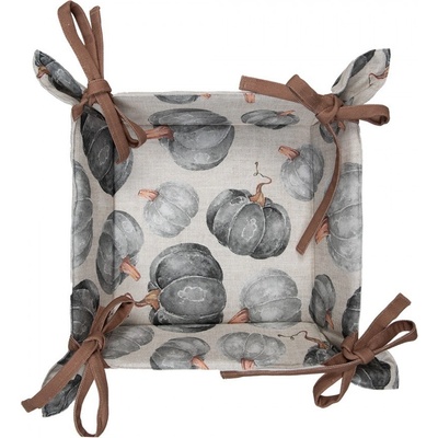 Bavlněný košík na pečivo s dýněmi Country Style Pumpkin - 35*35*8 cm - Clayre & Eef