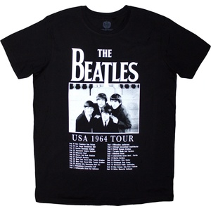 The Beatles Tour '64 Dates Black M Риза (BEATTEE653MB02)