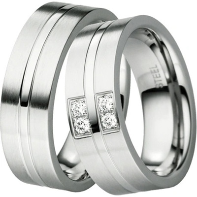 ST-88042 Ocelové snubní prsteny