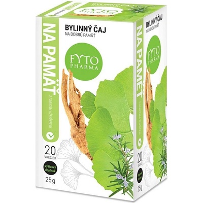 Fytopharma Bylinný čaj na paměť s Ginkgem a Ženšenem 20 x 1,5 g