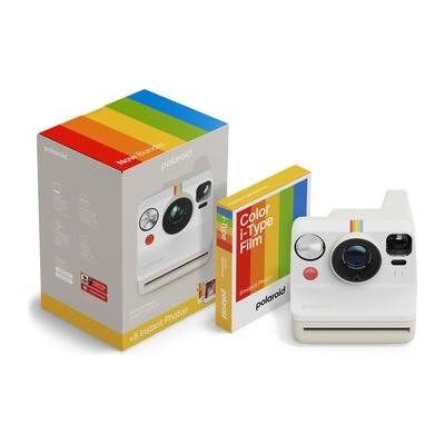 Polaroid Now Gen 3 Pebble White + 8 Film