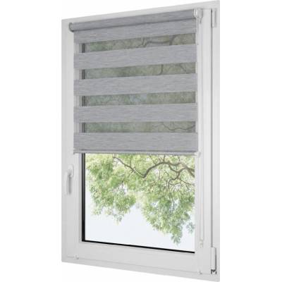 Dekodum Roleta Den a Noc neinvazivní Premium Stříbro 102 x 150 cm