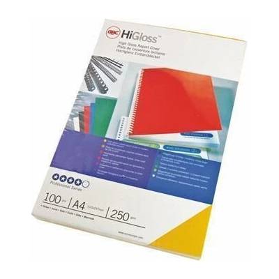 Desky pro vazbu "HiGloss", bílá, lesklá, A4, 250 g, GBC