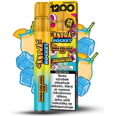 Kurwa Rocket Pina Colada Ice 20 mg 1 200 potahů – Zbozi.Blesk.cz