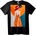 NOONEBRAND Тениска Елегантна Жена в Оранжева Рокля - 4XL, White
