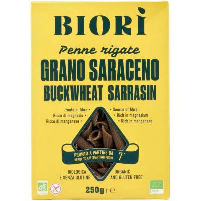 Biori Penne Rigate bezlepkové pohánkové Bio 250 g