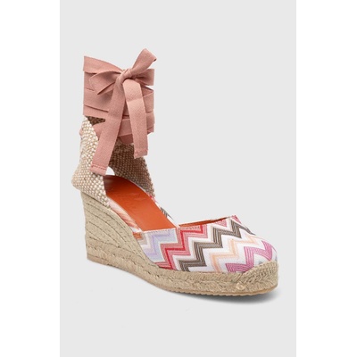 Missoni Еспадрили Missoni Eva 86 в розово със скосена платформа M25_002 (M25.002)