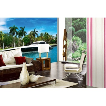 DIMEX ART s. r. o Самозалепваща се флизелинова фототапета бърза луксозна лодка 375 x 250 см