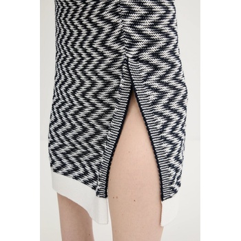 Barbour Памучна рокля Barbour OLIVIA в тъмносиньо среднодълга с кройка по тялото LDR0928 (LDR0928)