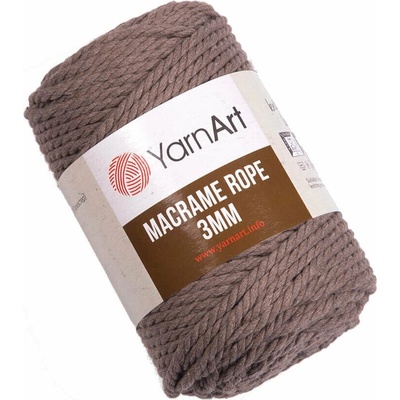 YARNART Macrame Rope 3 mm 3 mm 63 m 788 Taupe юта (Macrame Rope 3 mm 788)