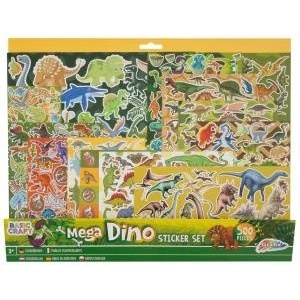 Grafix Mega Sticker Set Dino, 500 pcs - 40x32 cm